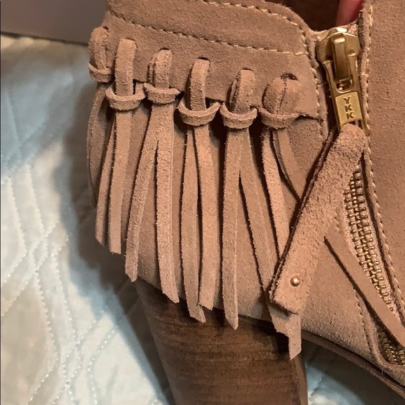 Tan Suede Fringe Booties // ALDO // US 8 - Picture 4 of 7